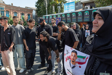 تشییع پیکر دریانورد شهید «نیما مرادی» - بندرانزلی