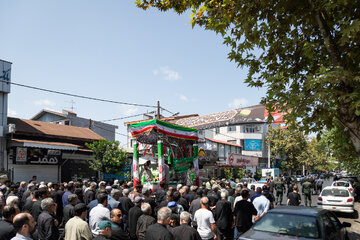 تشییع پیکر دریانورد شهید «نیما مرادی» - بندرانزلی