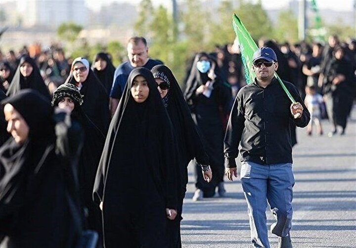 آیین پیاده‌روی جاماندگان اربعین حسینی در سامن برگزار می‌شود