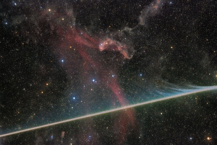 NASA image captures swift meteor streak across night sky