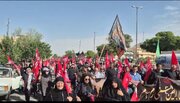 مراسم جاماندگان اربعین حسینی در شهرکرد برگزار شد