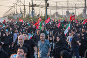 مراسم آیینی پیاده‌روی جاماندگان اربعین حسینی - قم