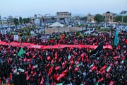 مراسم آیینی پیاده‌روی جاماندگان اربعین و تشییع شهید «درهم‌فروش» - همدان