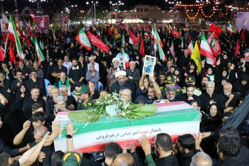 مراسم وداع با شهید امیر عباس درهم فروش - همدان
