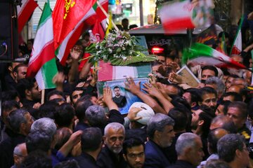 مراسم وداع با شهید امیر عباس درهم فروش - همدان