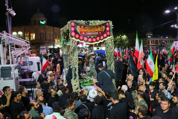 مراسم وداع با شهید امیر عباس درهم فروش - همدان