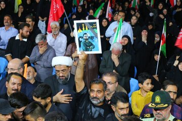 مراسم وداع با شهید امیر عباس درهم فروش - همدان