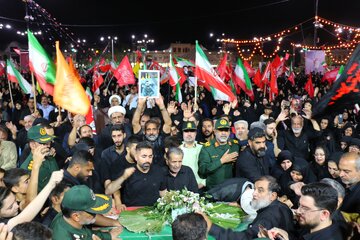 مراسم وداع با شهید امیر عباس درهم فروش - همدان