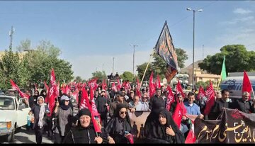 مراسم جاماندگان اربعین حسینی در شهرکرد برگزار شد