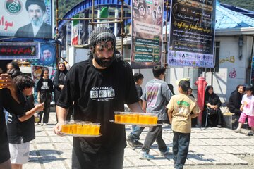 مراسم آیینی پیاده‌روی جاماندگان اربعین حسینی - سوادکوه
