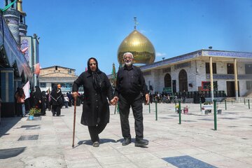 مراسم آیینی پیاده‌روی جاماندگان اربعین حسینی - سوادکوه
