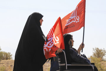 مراسم آیینی پیاده‌روی جاماندگان اربعین حسینی - کرمان