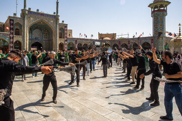 عزاداری اربعین حسینی در حرم حضرت فاطمه معصومه(س)
