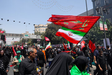 مراسم آیینی پیاده‌روی جاماندگان اربعین حسینی - تهران