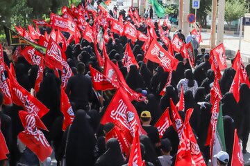 مراسم جاماندگان اربعین حسینی در شهرکرد برگزار شد