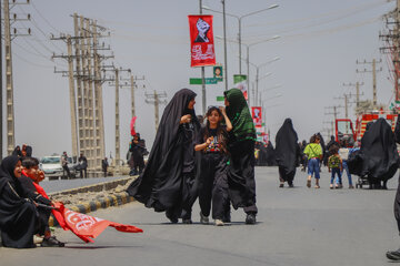 مراسم آیینی پیاده‌روی جاماندگان اربعین حسینی - زاهدان