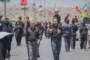 مراسم آیینی پیاده‌روی جاماندگان اربعین حسینی - زاهدان