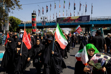 مراسم آیینی پیاده‌روی جاماندگان اربعین حسینی - تهران