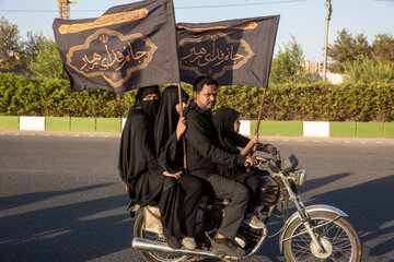 مراسم آیینی پیاده‌روی جاماندگان اربعین حسینی - قم