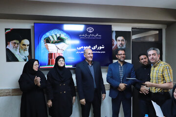 خسرو کنعانی رییس سازمان جهاددانشگاهی آذربایجان‌شرقی در آیین گرامیداشت سالروز تاسیس جهاددانشگاهی و تجلیل از جهادگران دانشگاهی نمونه آذربایجان شرقی