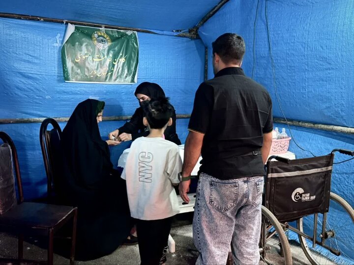 خدمترسانی ۱۵۰ خادمیار رضوی به زائران اربعین در چهار موکب ملایر