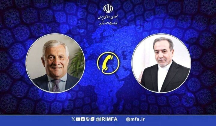 Araghchi briefs Italian counterpart on progress of Iran-Oman diplomatic talks