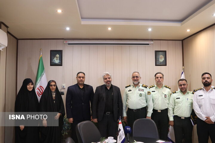 بازدید فرمانده انتظامی استان قم از خبرگزاری دانشجویان ایران + تصاویر