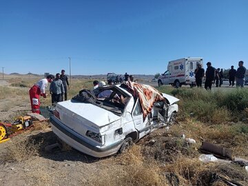 وقوع حادثه ترافیکی منجر به فوت در محور اتوبان ساوه به همدان