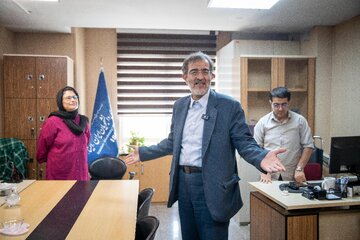 حضور علی منتظری، رئیس جهاد دانشگاهی به مناسبت روز خبرنگار در ایسنا
