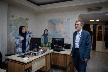 حضور علی منتظری، رئیس جهاد دانشگاهی به مناسبت روز خبرنگار در ایسنا