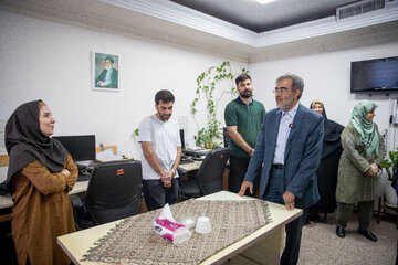 حضور علی منتظری، رئیس جهاد دانشگاهی به مناسبت روز خبرنگار در ایسنا