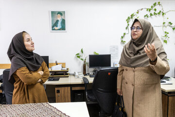 حضور فرزانه انصاری، رئیس سازمان استاندارد ایران به مناسبت روز خبرنگار در ایسنا