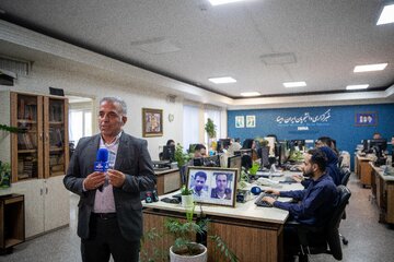 حضور محمدعلی قیومی، خبرگزاری صدا و سیما به مناسبت روز خبرنگار در ایسنا