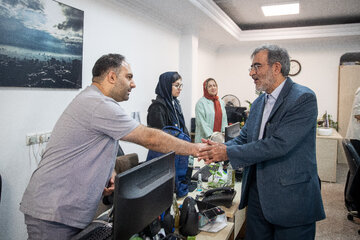 حضور علی منتظری، رئیس جهاد دانشگاهی به مناسبت روز خبرنگار در ایسنا