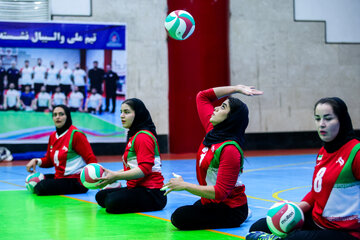 تمرین تیم‌‌های ملی والیبال نشسته زنان ایران