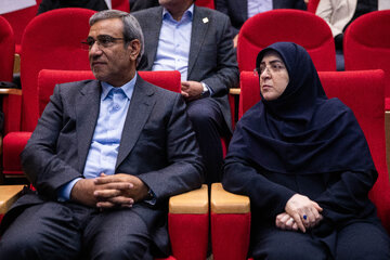 فاطمه مهاجرانی،‌سخنگوی دولت در آیین گرامیداشت چهل‌وششمین سالگرد تاسیس جهاددانشگاهی با حضور رئيس جمهور