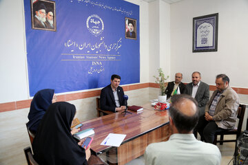 حضور دکتر عارف جلیلی ایرانی رئیس دانشگاه آزاد اسلامی استان اردبیل به مناسبت روز خبرنگار در ایسنا