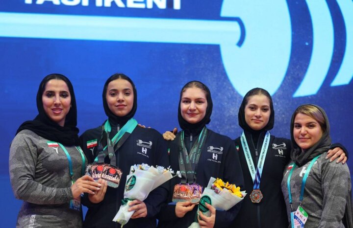 ۷ مدال برای دختران وزنه‌برداری ایران