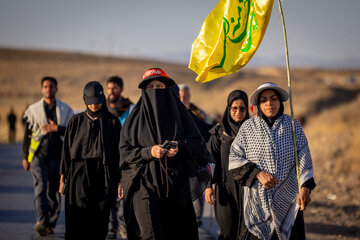 زائران پیاده حرم امام رضا (ع)