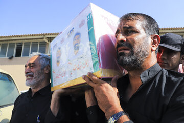 مراسم تشییع  پیکر شهید انوری‌مقدم - کرمان