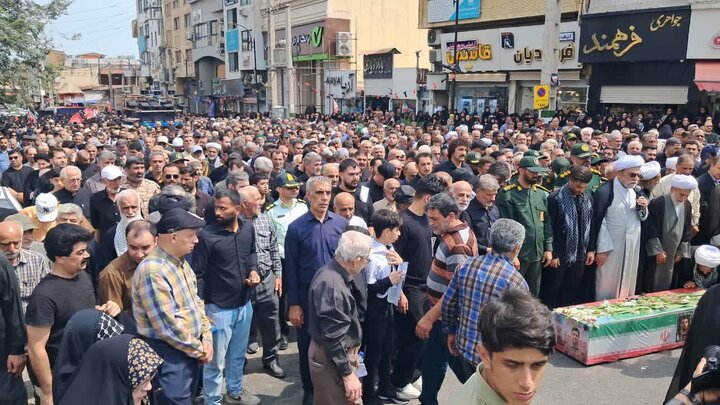 تشییع پیکر شهید مهدی یعقوبی در بهشهر؛ ادای احترام مردم به مدافع امنیت