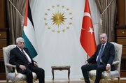 دیدار و گفت‌وگوی اردوغان و محمود عباس در آنکارا