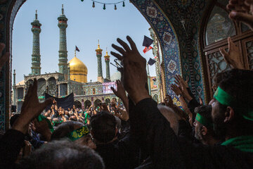 عزاداری 28 صفر در حرم حضرت فاطمه معصومه(س)