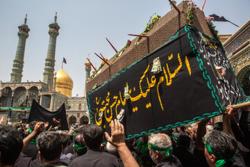 عزاداری 28 صفر در حرم حضرت فاطمه معصومه(س)