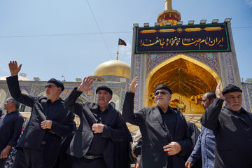 عزاداری ۲۸ صفر در حرم مطهر رضوی