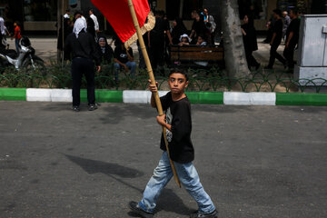 عزاداری ۲۸ صفر در خیابان های منتهی به حرم مطهر رضوی