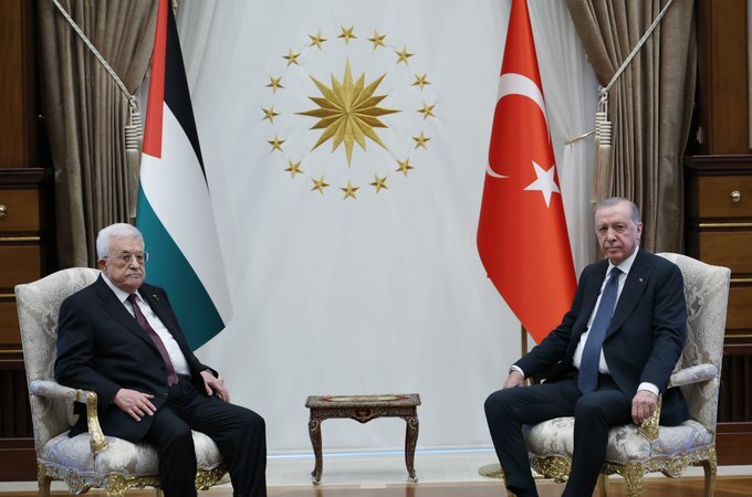 دیدار و گفت‌وگوی اردوغان و محمود عباس در آنکارا