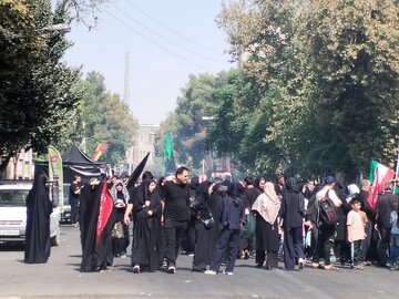 مسیر جاماندگان ارض طوس زیر چتر تمهیدات ترافیکی پلیس راهور شرق تهران