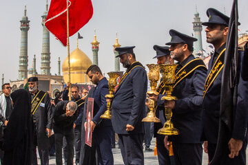عزاداری شهادت علی ابن موسی الرضا(ع) در حرم کریمه اهل بیت(ع)