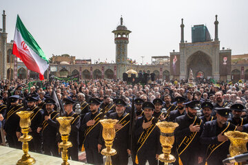 عزاداری شهادت علی ابن موسی الرضا(ع) در حرم کریمه اهل بیت(ع)